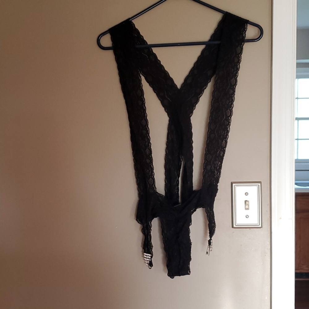 René Rofe sexy lace bodysuit